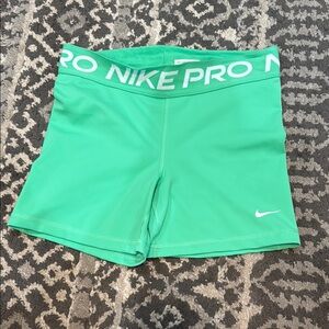 Nike Pro Bright Green Shorts